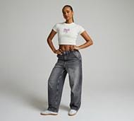 Forena Womens Forever Yours Baby T-Shirt - White - Size M