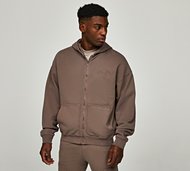 Authorized Signature Carpenter Zip Through Hoodie - Brown - Size XL