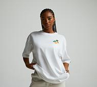 Nike Womens Oversized Short Sleeved Fruit T-Shirt - White - Size XS