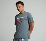 Nike Run Energy HBR Miler T-Shirt - Grey - Size XL