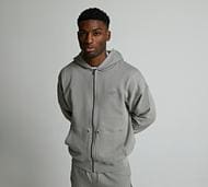 Authorized Blanks Carpenter Zip Through Hoodie - Grey - Size XS