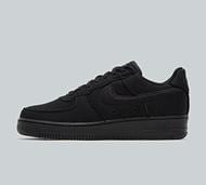 Nike Air Force 1 Low Canvas Trainer - Black - Size 6.5