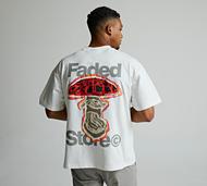 Faded Store Fungi T-Shirt - White - Size XS