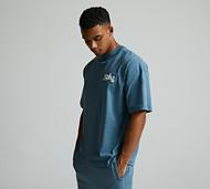 Faded Store Liquid Puff T-Shirt - Blue - Size XS