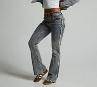 Dripmade Womens Hellfire Bootcut Denim Jean - Grey - Size XL