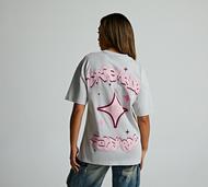 Dripmade Womens Abyss Boyfriend Fit T-Shirt - Grey - Size XS