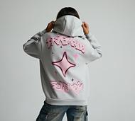 Dripmade Womens Abyss Overhead Hoodie - Grey - Size L