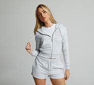 Dripmade Womens Intercept Full Zip Hoodie - Grey - Size XS