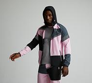 Griid Panel Jacket - Black - Size XS