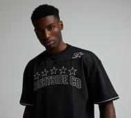 Courtside Blake Mesh T-Shirt - Black - Size S