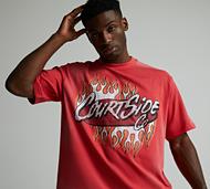 Courtside Mackey Relaxed T-Shirt - Red - Size M