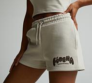 Forena Womens Designed For Comfort Fleece Short - Beige - Size M